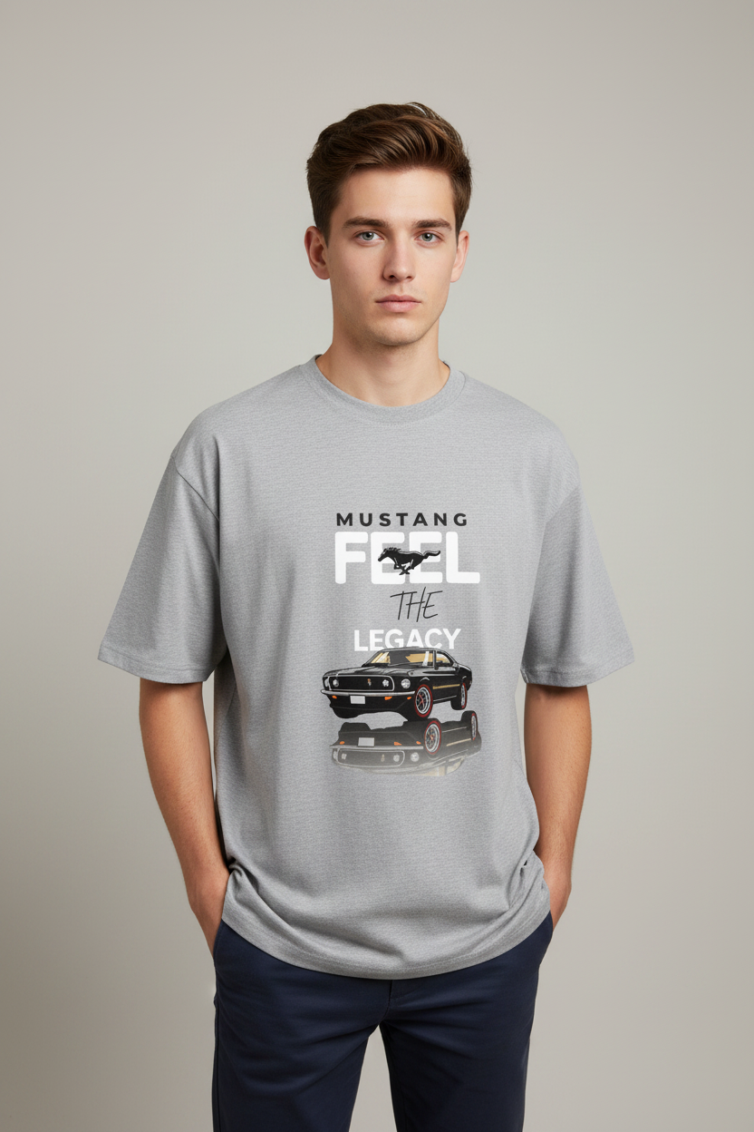 Mustang Unisex Oversized Classic T-Shirt