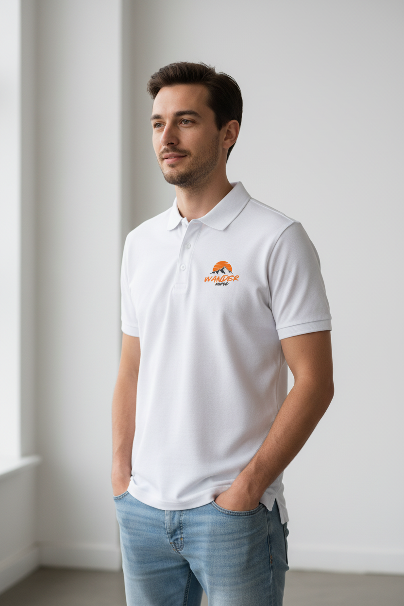Wander More Men's Polo T-Shirt